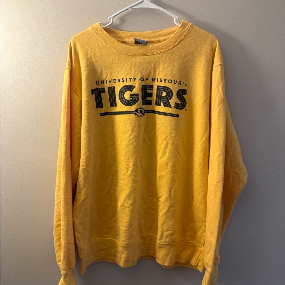 MV Missouri Tigers Sport Yellow Crewneck Sweatshirt